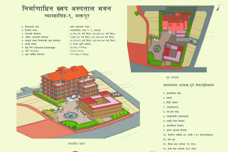 भक्तपुर नगरपालिकाले थाल्याे २५ शय्याको ख्वप अस्पताल निर्माण