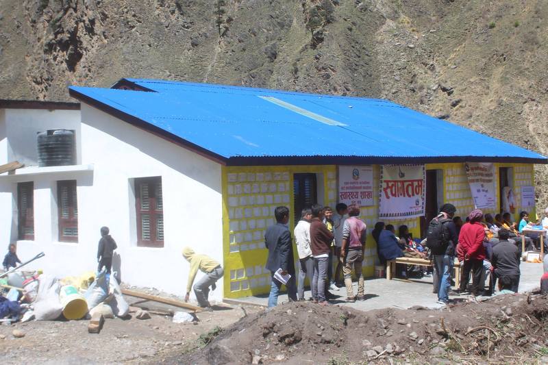 मुगुकाे दुर्गम गाउँमा बन्याे अस्पताल