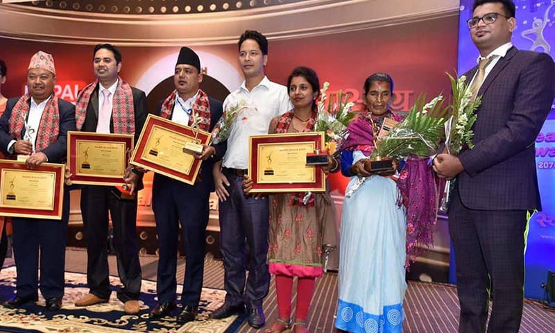 स्वास्थ्य क्षेत्रमा उत्कृष्ट काम गर्ने व्यक्ति तथा संस्थालाई ‘हेल्थ अवार्ड’
