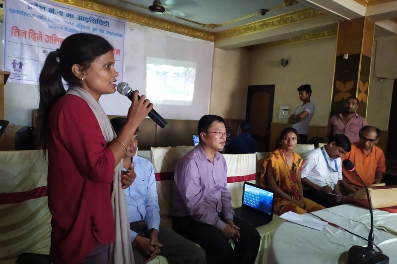 जनकपुरमा प्रजनन स्वास्थ्यसम्बन्धी अभिमुखीकरण तालिम शुरु