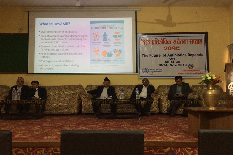 एन्टिबायोटिकको दुरुपयोग बढेकाेमा चिकित्सक चिन्तित