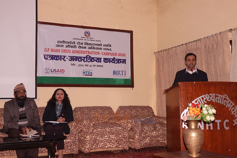 १३ जिल्लामा शनिवारदेखि खुवाइँदै हात्तीपाइले रोगविरुद्ध औषधि
