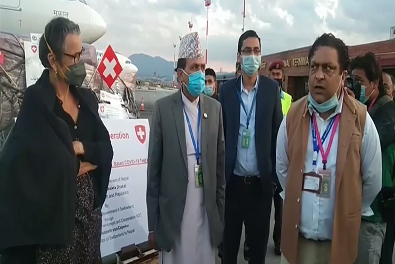 स्वास्थ्य मन्त्रालयलाई स्वीजरल्याण्ड सरकारले दियो ३० हजार पीसीआर किट