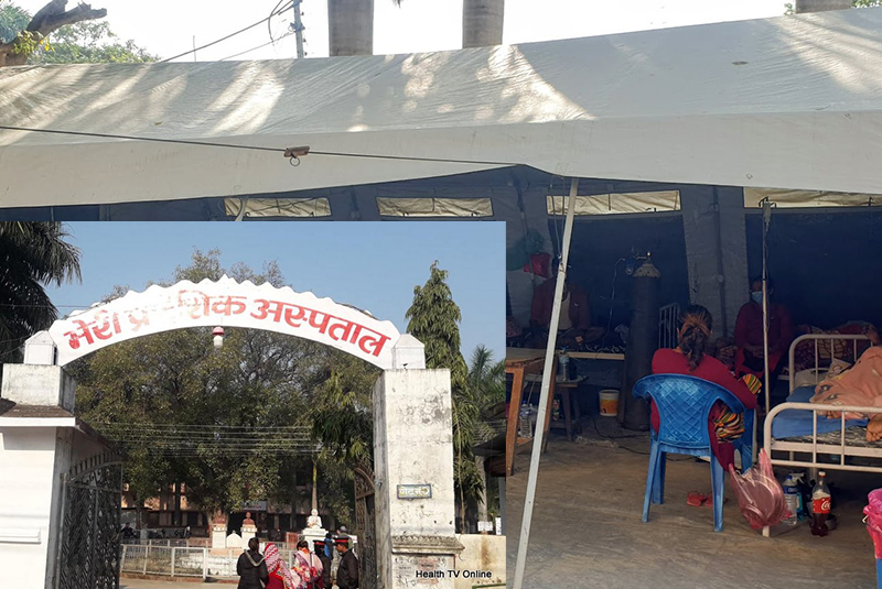कोरोना संक्रमितको भरोसा बन्दै भेरी अस्पताल, बेड भरिएपछि टेन्टमै राखेर उपचार