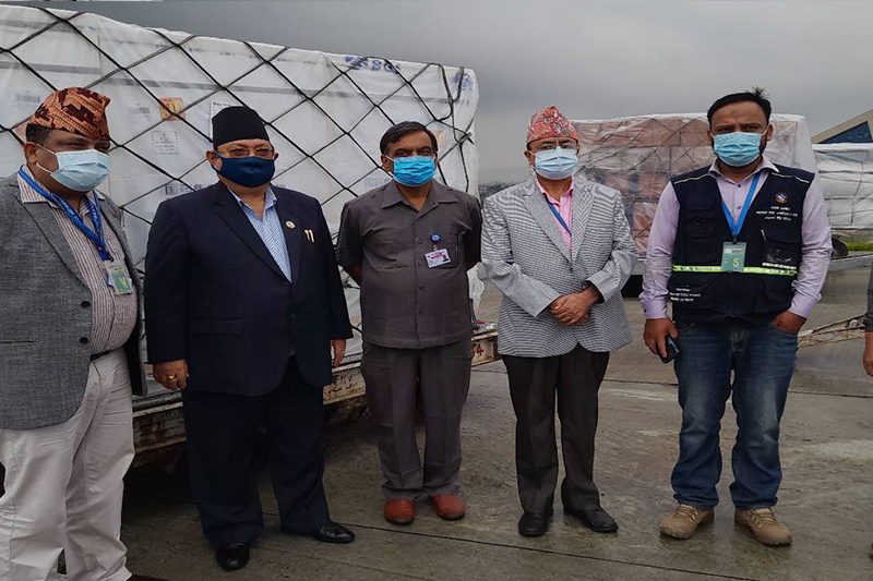 चीनबाट एकै दिन आइपुग्यो ४४ लाख डोज भेरोसेल खोप