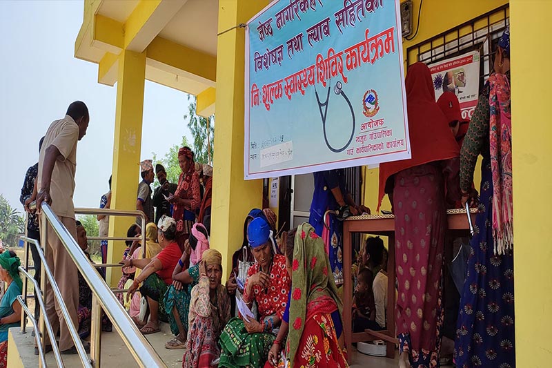 बाँकेको खजुरामा जेष्ठ नागरिकलाई नि:शुल्क विशेषज्ञ स्वास्थ्य शिविर