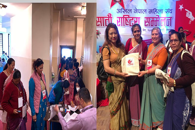 महिला संघको सम्मेलनमा नेपाल क्यान्सर अस्पतालको नि:शुल्क शिविर