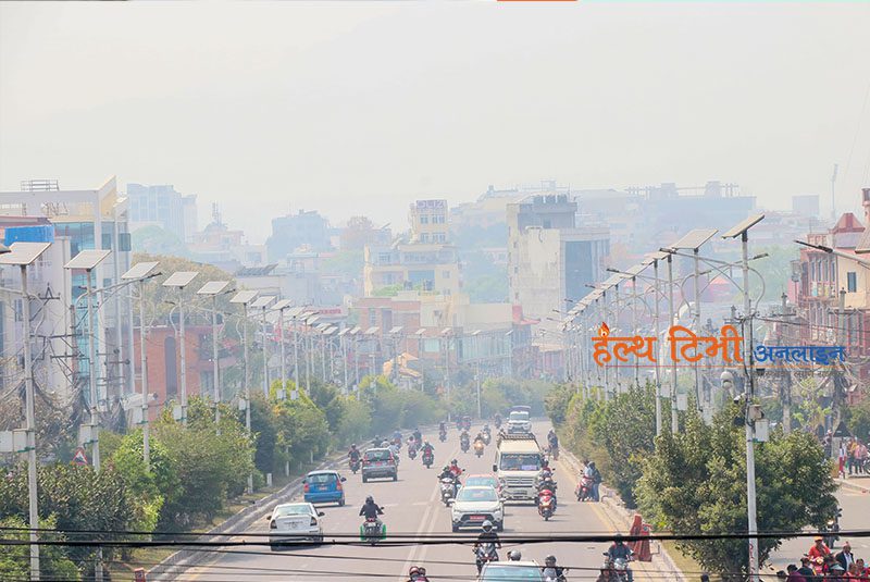 वायु प्रदूषणले धुमिल काठमाडौं