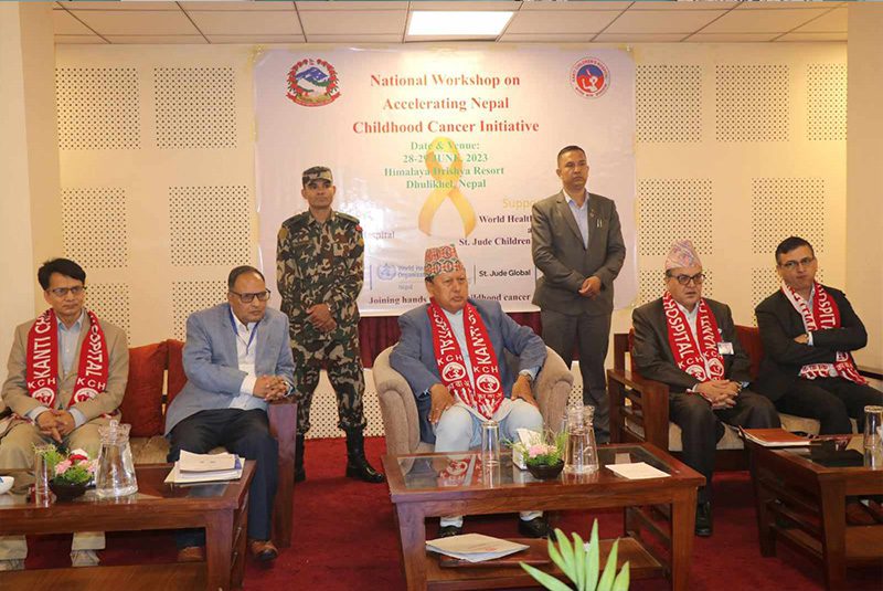 हरेक बालबालिकाले समयमै क्यान्सरको उपचार पाउनुपर्छ : स्वास्थ्य मन्त्री बस्नेत