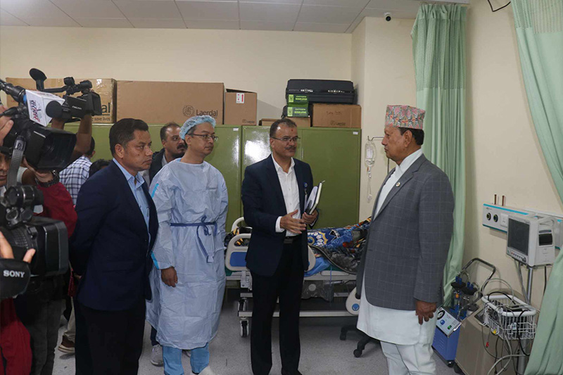 वीर अस्पतालमा थप बेडसहित भीआईपी र भीभीआईपी कक्ष सञ्चालन