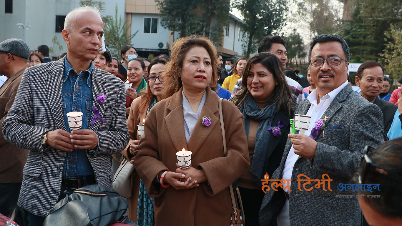 नेपाल क्यान्सर अस्पतालमा दीप प्रज्वलन कार्यक्रम