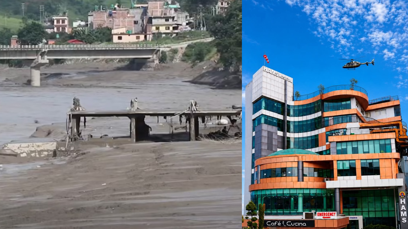 ह्याम्स अस्पतालले बाढी प्रभावितलाई नि:शुल्क आपतकालीन सेवा दिने