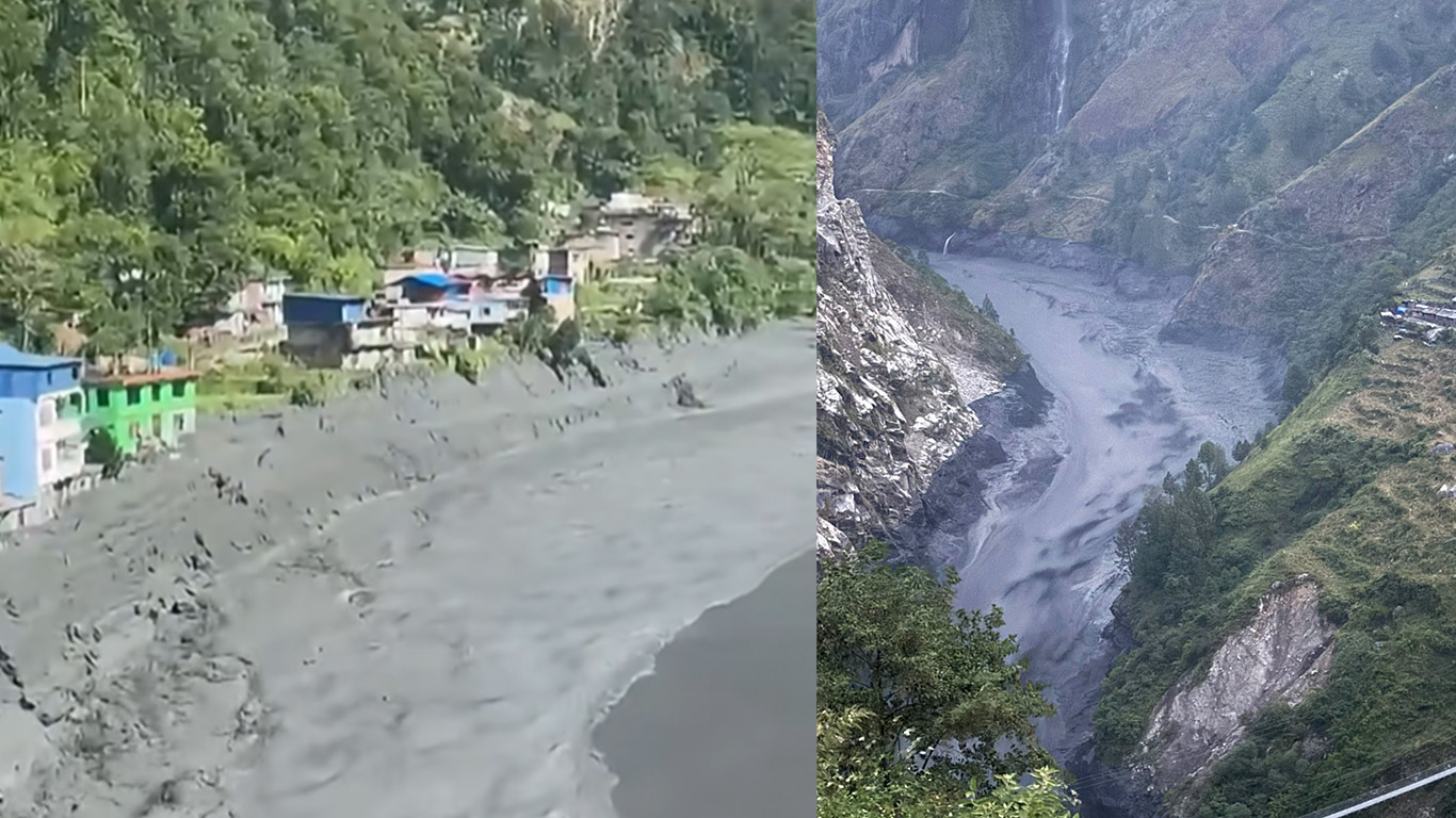 बुढीगण्डकी बाढीले मुग्लिङसम्म उच्च जोखिम